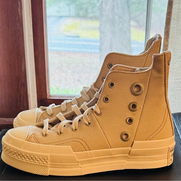Converse Shoes - Converse Chuck 70 Plus Hi Top sneakers in the Miso Glaze Brown/Egret/Gold